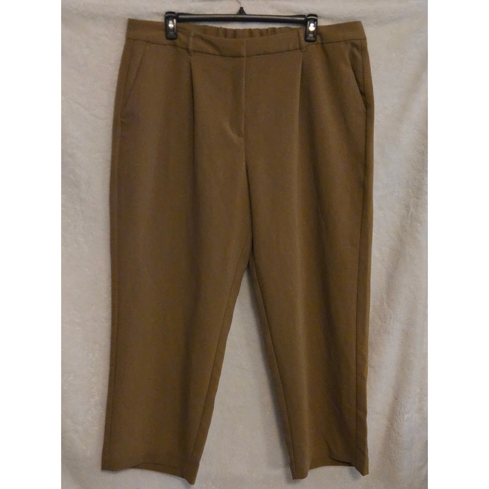 Old Navy Womens XXL Taylor Extra High-Rise Wide Leg Trouser Pants Camel Brown